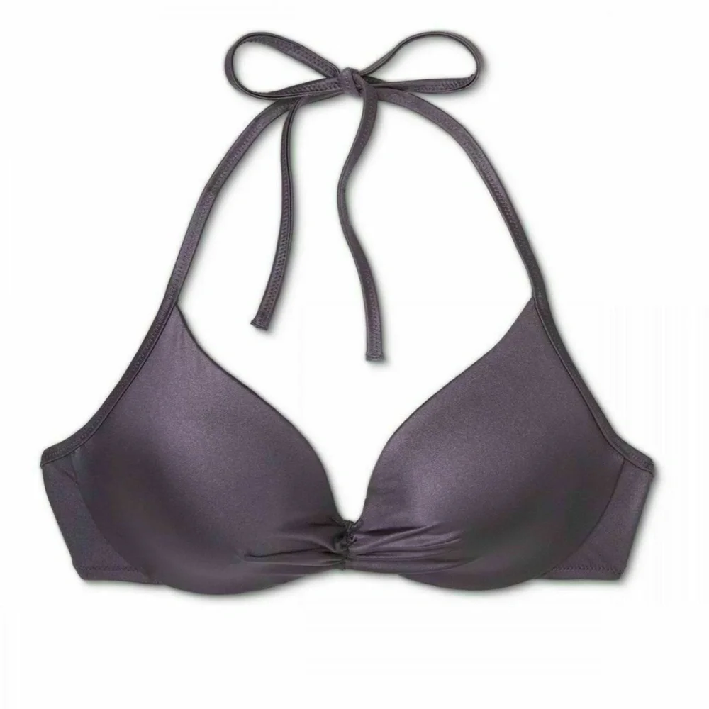 NWT Shade & Shore Dream Lightly Lined Halter Bikini Top [ SZ‎ 34DD ]